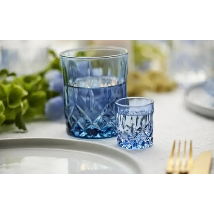 Sorrento Viski Bardağı 32 cl 4 Adet Mavi