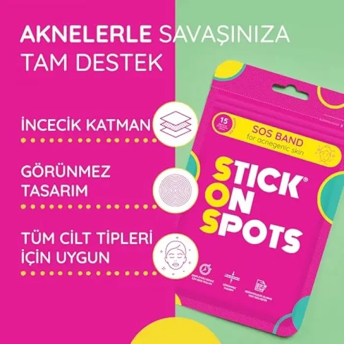 SOS Band Sivilce/Akne Bandı 15 Parça