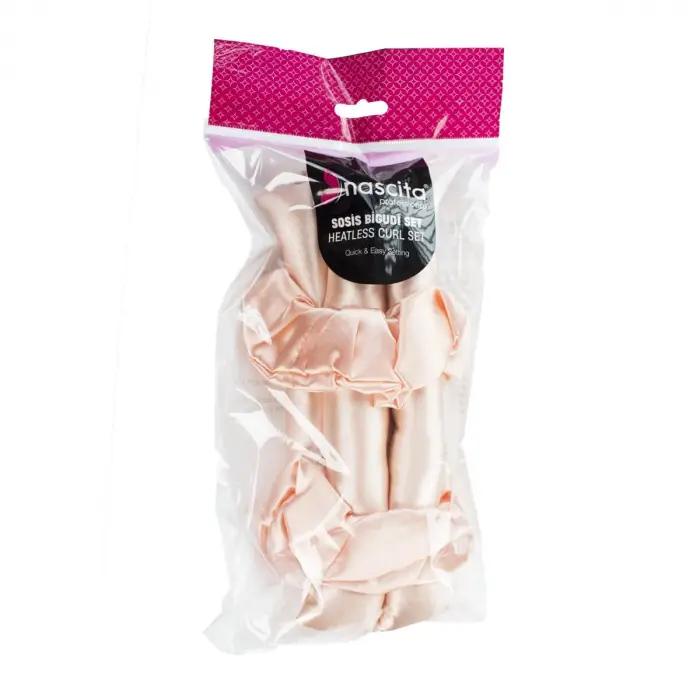 Sosis Bigudi 3lü Set, Açık Pembe - 63