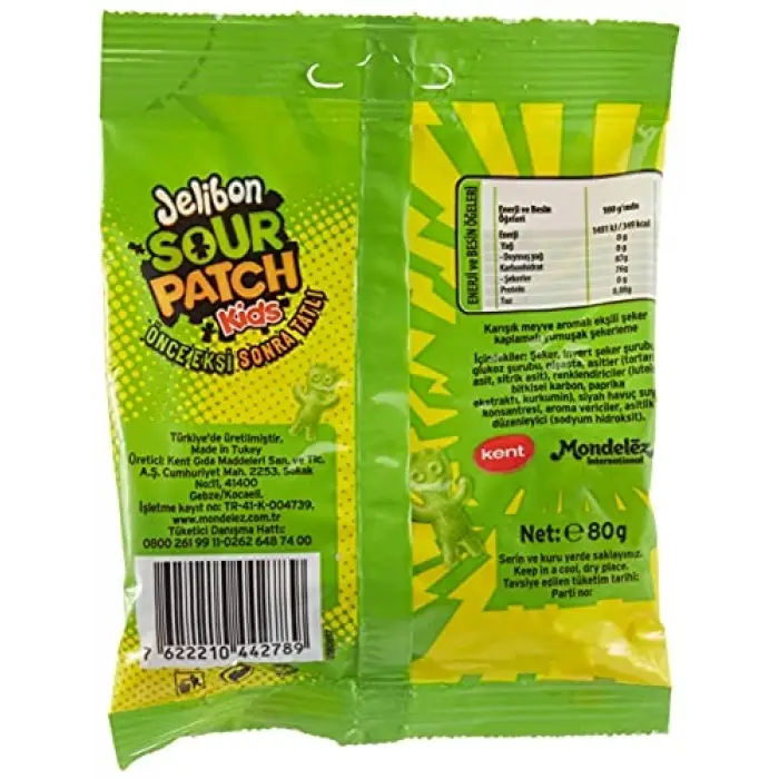 Sour Patch Kids jelibon, 80 g