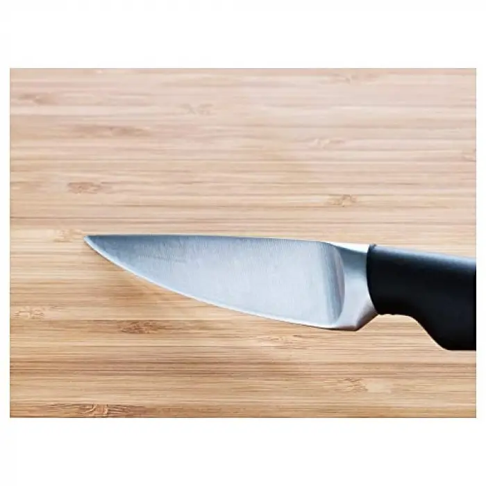 Soyma bıçağı; paslanmaz çelik-siyah, 9 cm