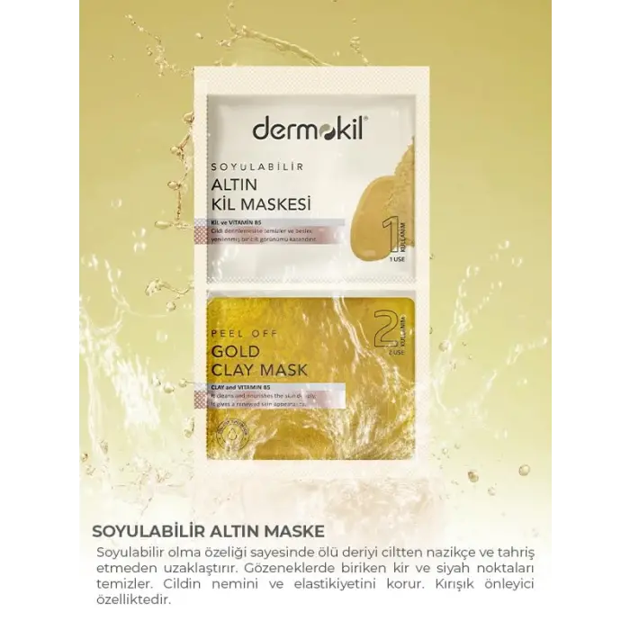 Soyulabilir Altın Maske 2x 7.5 ml