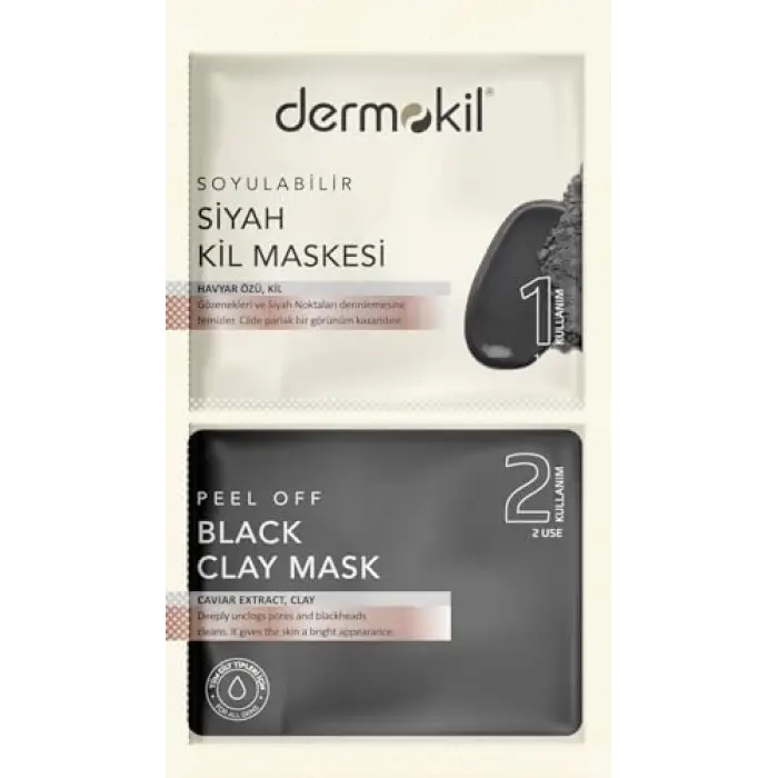 Soyulabilir Siyah Maske 2x7.5 ml