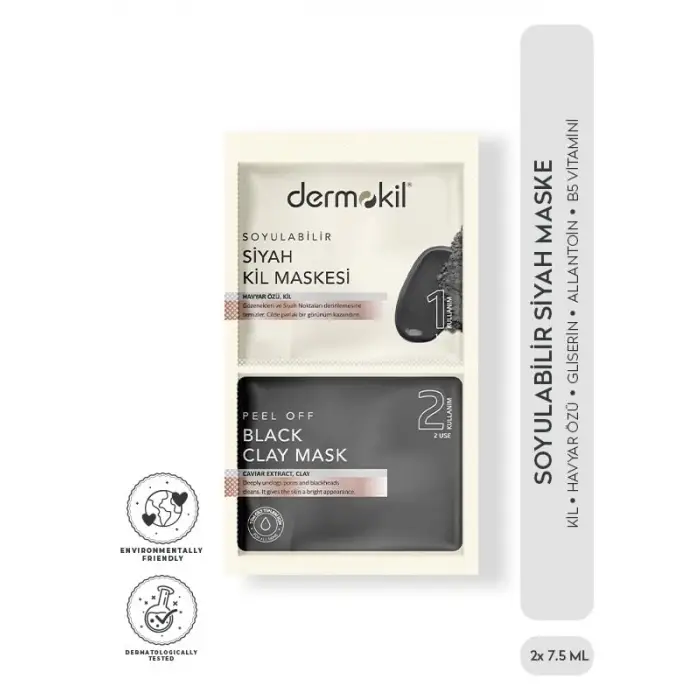 Soyulabilir Siyah Maske 2x7.5 ml