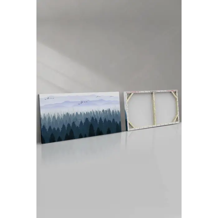 Soyut Orman Kanvas-canvas Tablo, 65 x 45