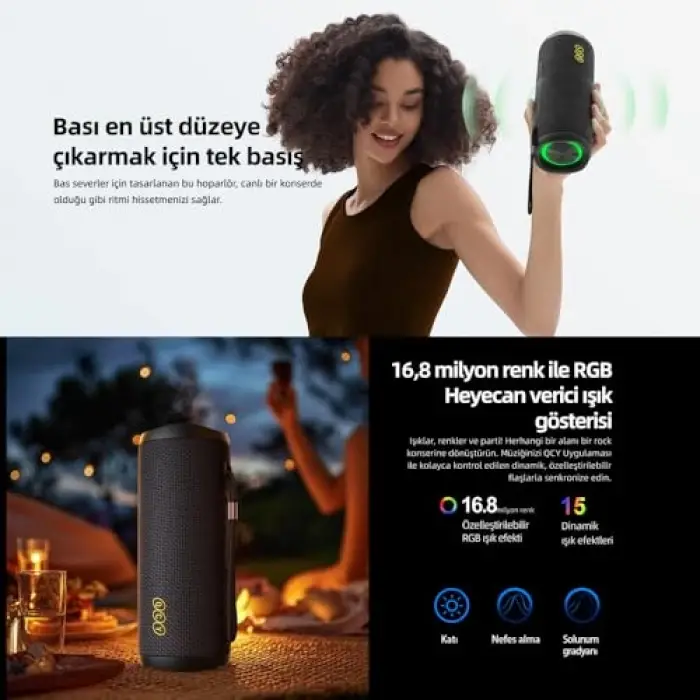 SP7 RGB Bluetooth Hoparlör Mavi