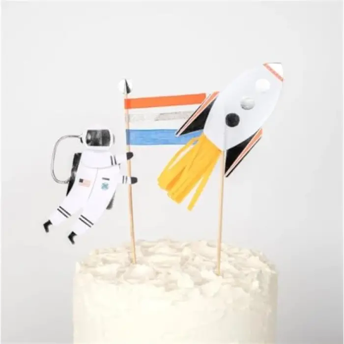 Space Cake Topper Uzay Pasta Süsü