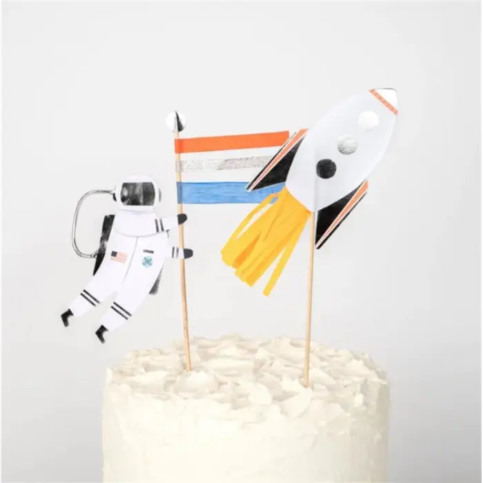 Space Cake Topper Uzay Pasta Süsü