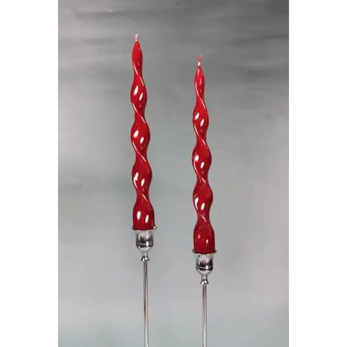 Spiral Şamdan Mumu 2 Adet, Beyaz