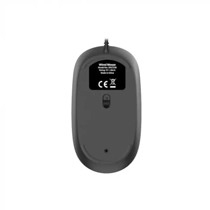 SPK7238 Siyah USB Kablolu Optik Mouse, 1200 Dpı, 3 Tuş