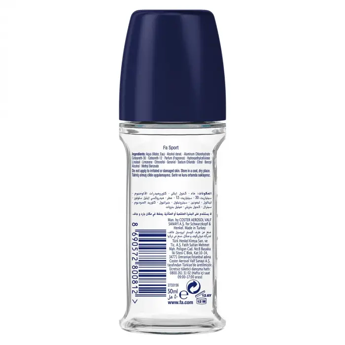 Sport Erkek Roll-On 50 ml Turunçgil Aromalı 1 Adet