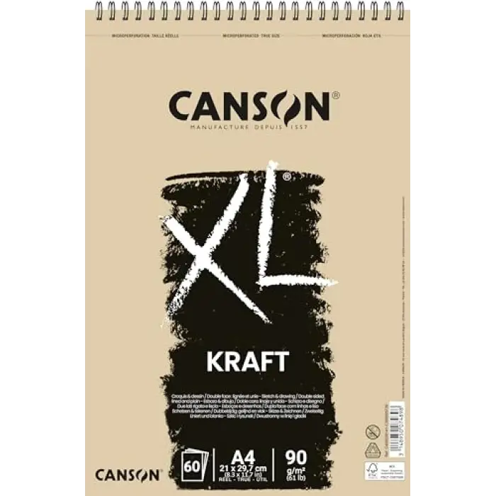 Spp Canxl Kraft 60S A4 90G Brun Kraft Blok