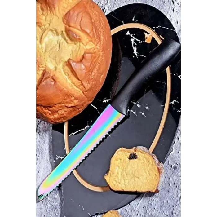 SPRENDA Titanyum Ekmek Bıçağı Paslanmaz 34 CM