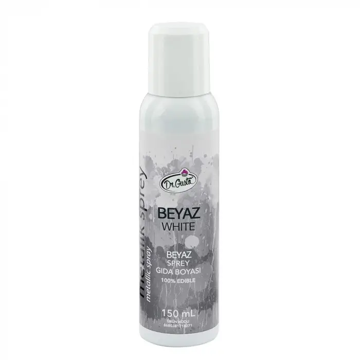 Sprey Gıda Boyası 150 Ml Beyaz