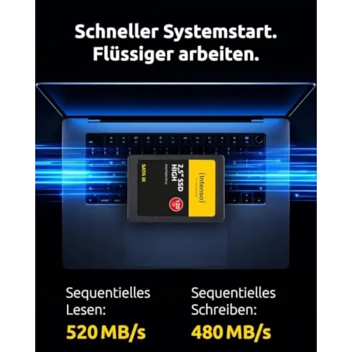 Ssd 2.5 inç Sata 3 120 GB, Siyah