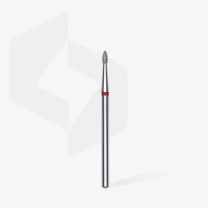Staleks Elmas Manikür Freze Ucu Damla Model Kırmızı 4mm FA60R018-4