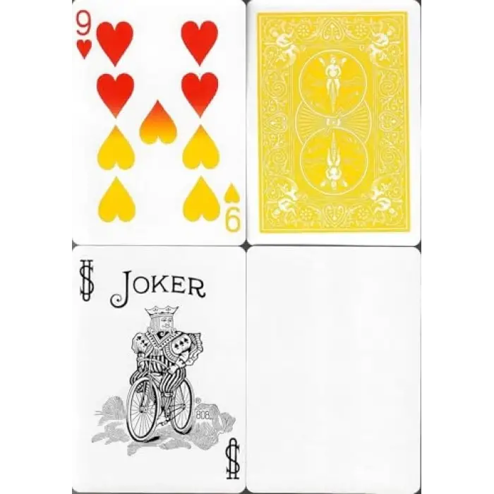 Standard Endeks Sarı Oyun Kartları