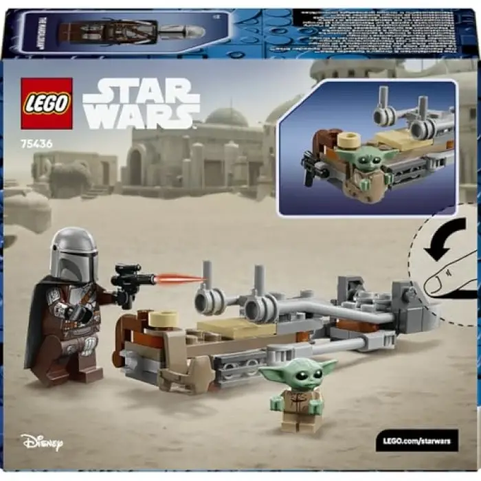 Star Wars Mandalorian ve Grogu’nun Hız Motoru 75436 Yapı Seti