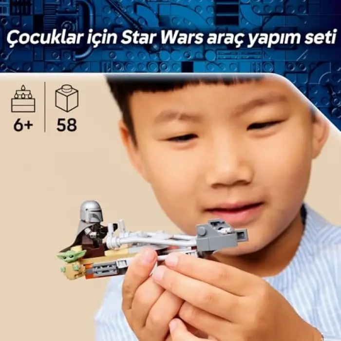 Star Wars Mandalorian ve Grogu’nun Hız Motoru 75436 Yapı Seti