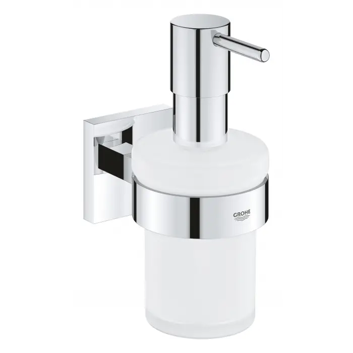 Start Cube QuickFix Sıvı Sabunluk, Duş/Banyo Aksesuarı, Krom, 41098000