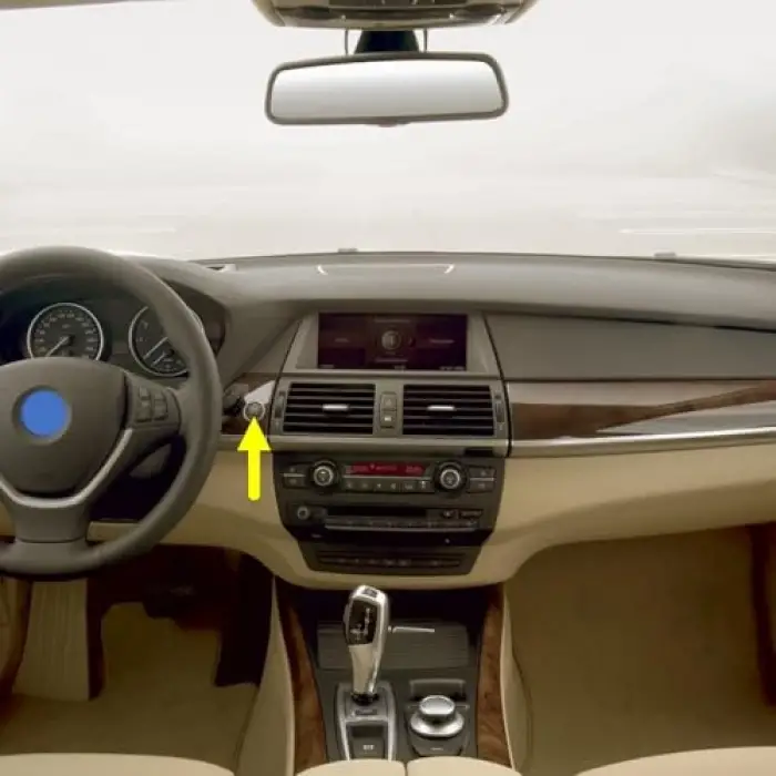 Start Stop Basma Düğmesi Kapağı Siyah BMW X5 E70 ile uyumlu 2007-2012