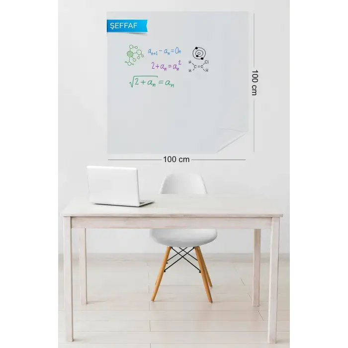 Statik Kağıt 100 X 100 CM Şeffaf (1 Alana 1 Hediye)