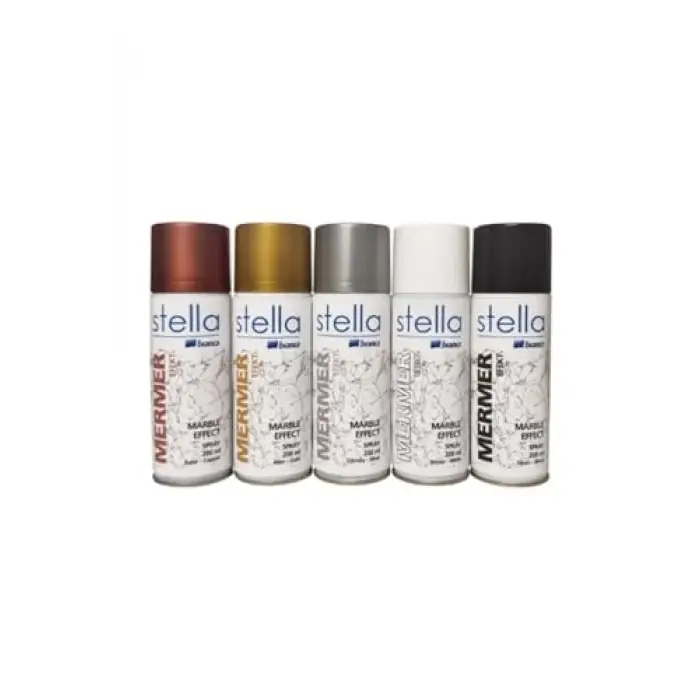 Stella Mermer Efekti Spreyi 200 Ml, Gümüş