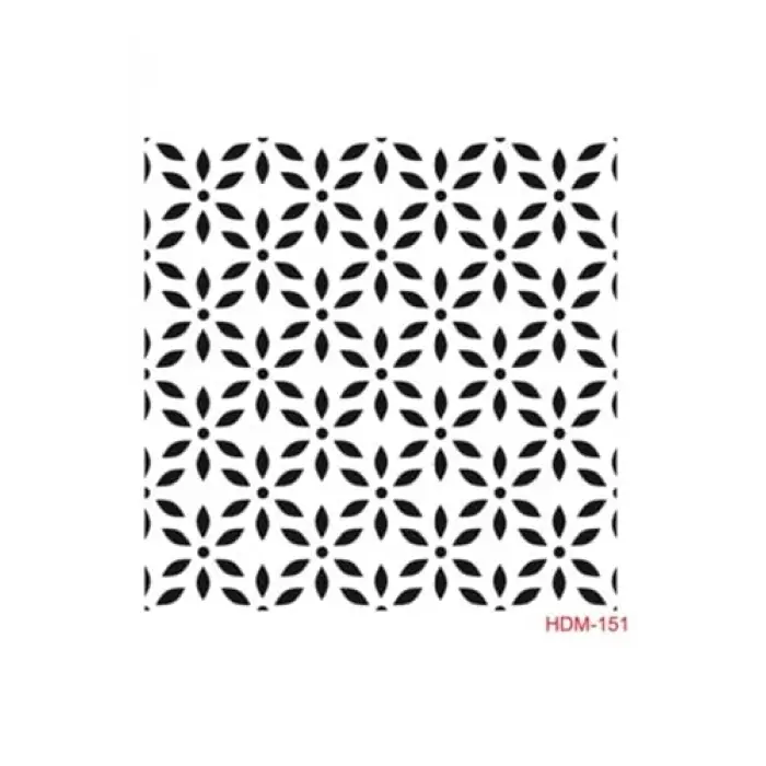 Stencil (Şablon) Home Decor 25 * 25 Hdm-151 Tek Ebat