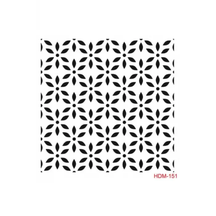 Stencil (Şablon) Home Decor 25 * 25 Hdm-151 Tek Ebat