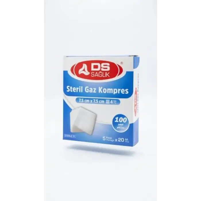 Steril Gaz Kompres, 7.5 x 7.5 cm, 100 Adet