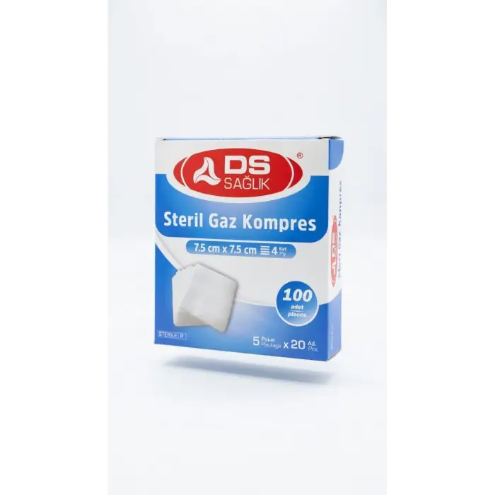 Steril Gaz Kompres, 7.5 x 7.5 cm, 100 Adet