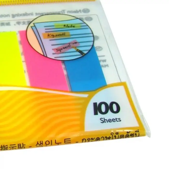 Sticky Notes 12 x 44 mm Ayıraç - 100 Etiket