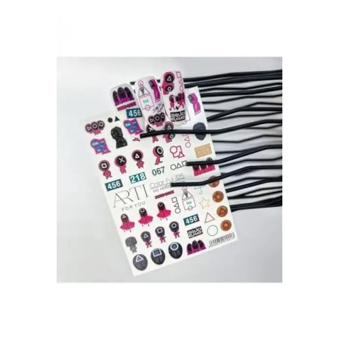 Stiker Arti Color Ful 125 Squid Games