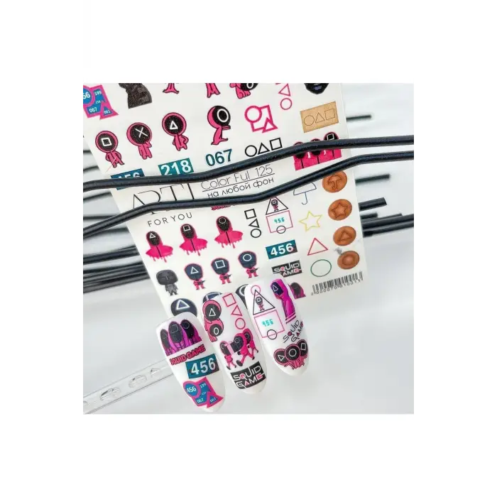 Stiker Arti Color Ful 125 Squid Games