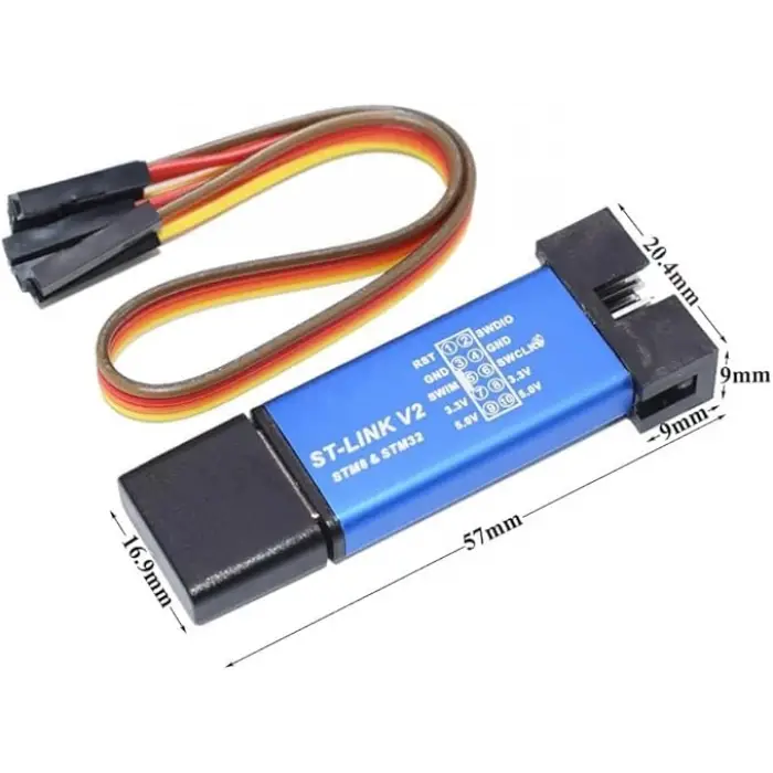 Stlink V2 Klon, STM8 ve STM32 Programlayıcı