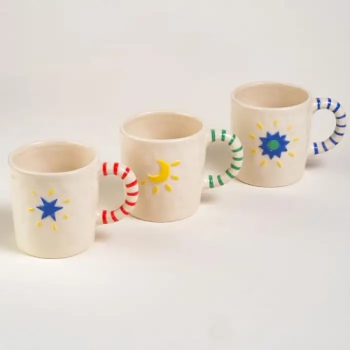 Stoneware Kupa 12.1x8.5x8.9 Cm Mavi