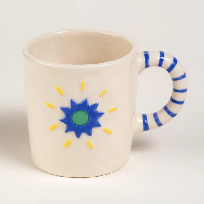 Stoneware Kupa 12.1x8.5x8.9 Cm Mavi