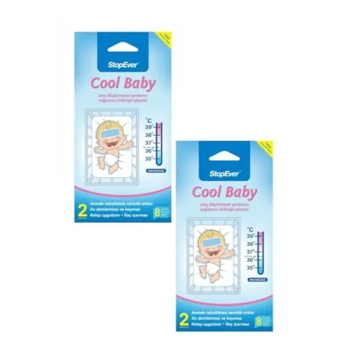 Stopever Coolbaby Ateş Düşürmeye Yardımcı Plaster (2 x 2 Adet)