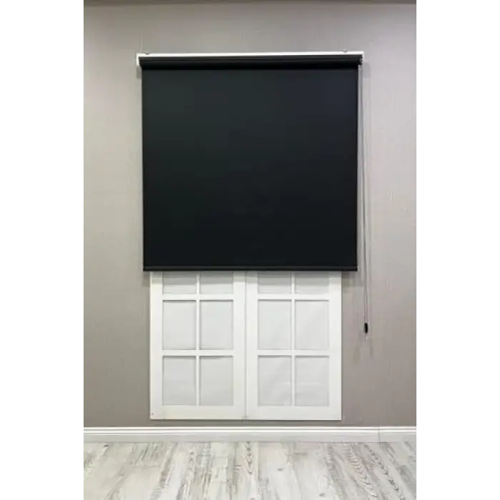 Stor Perde, İthal Mat Polyester, Siyah, 60 x 200