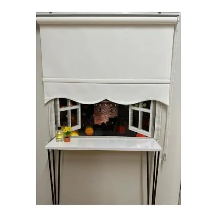 Stor Perde, Mat Beyaz Dilimli