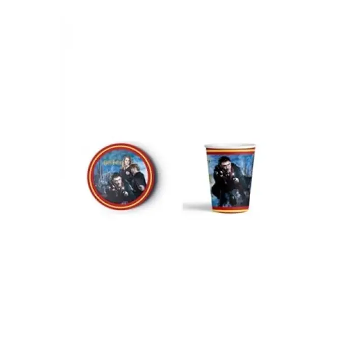 Store Harry Potter Karton Tabak Bardak Set 8 Kişilik