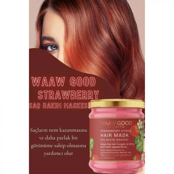 Strawberry Hydra Saç Bakım Maskesi, Saç Kremi, 210 Ml