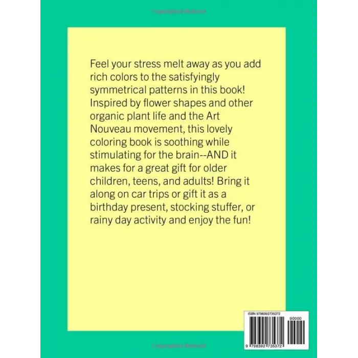 Stress Relief Floral, Book, Geometric Patterned Coloring