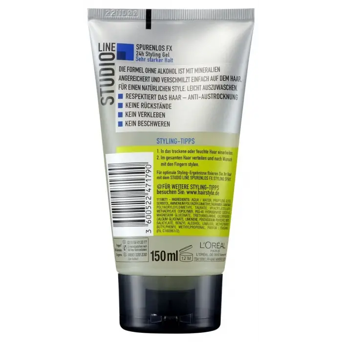 Studio Line Traceless Fx Styling Gel Strong 150 Ml, 1 Paket (1 X 150 Ml)