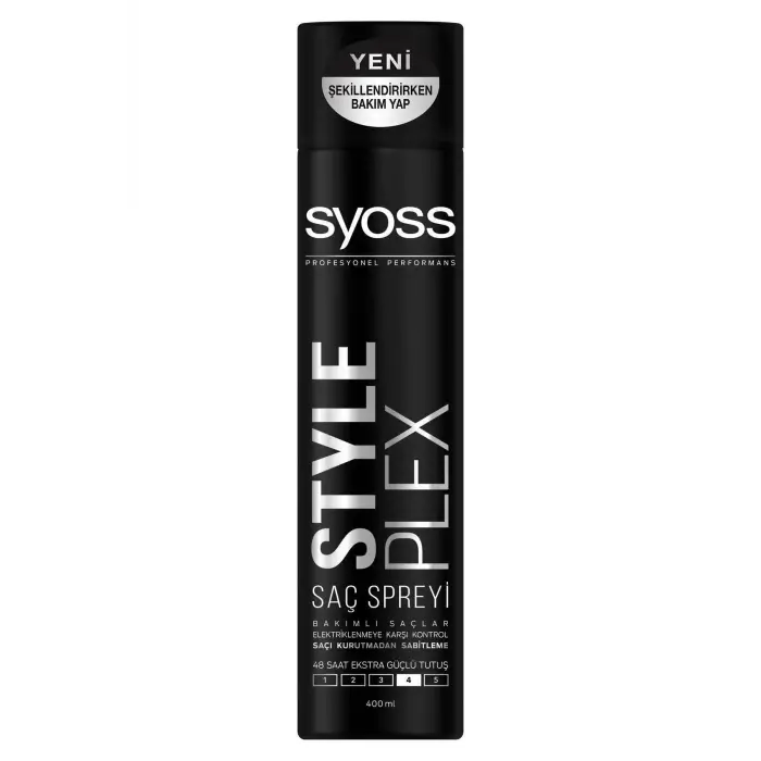 Style Plex 48 Saat Extra Güçlü Saç Spreyi NO:4, 400 ml