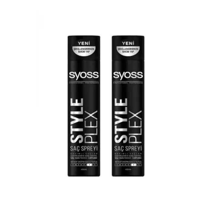 Style Plex Saç Spreyi, 400 ml, 2 Adet