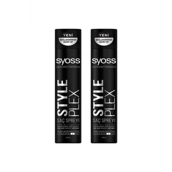 Style Plex Saç Spreyi, 400 ml, 2 Adet