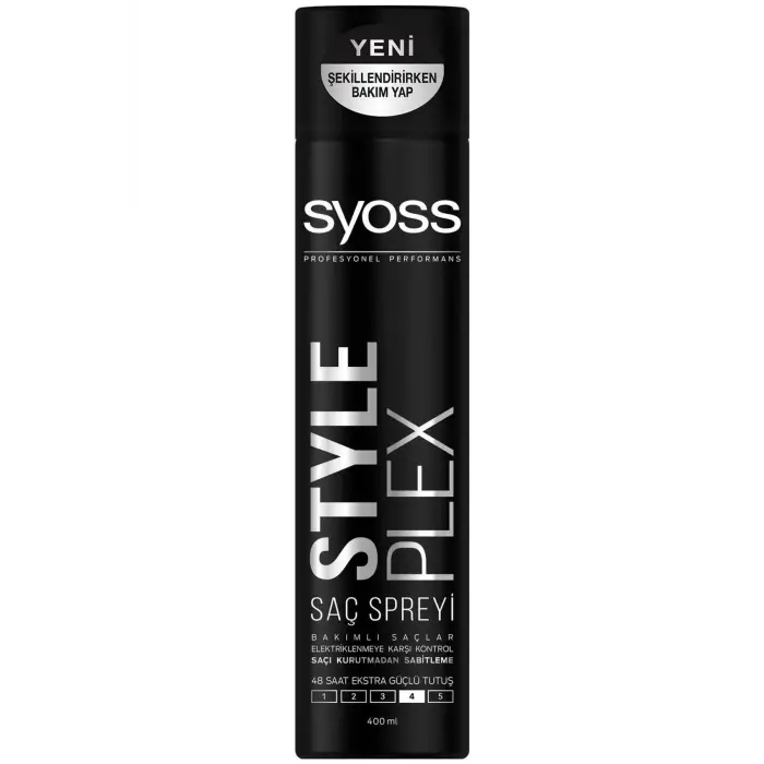 Style Plex Saç Spreyi, 400 ml, Siyah