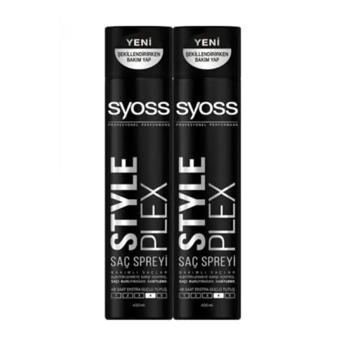 Style Plex Saç Spreyi, 400 ml x 2 Paket