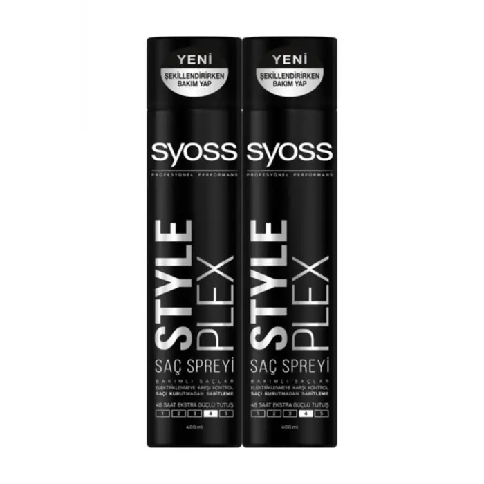 Style Plex Saç Spreyi, 400 ml x 2 Paket
